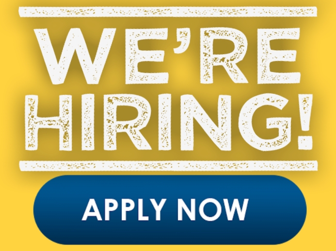 We're Hiring Yard Sign template