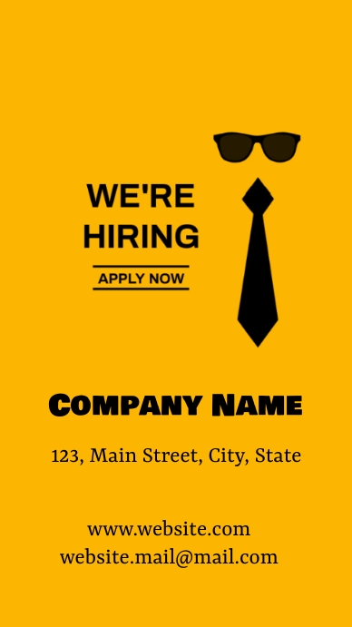 We're Hiring Instagram Story template