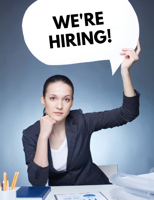 We're Hiring Design Template 传单(美国信函)