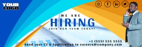 We're Hiring Job Vacancy Banner 横幅 2' × 6' template