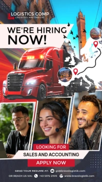 We're Hiring Logistics Display Template