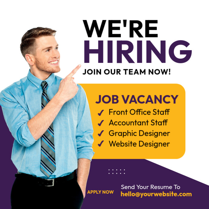 We're Hiring Template Kwadrat (1:1)