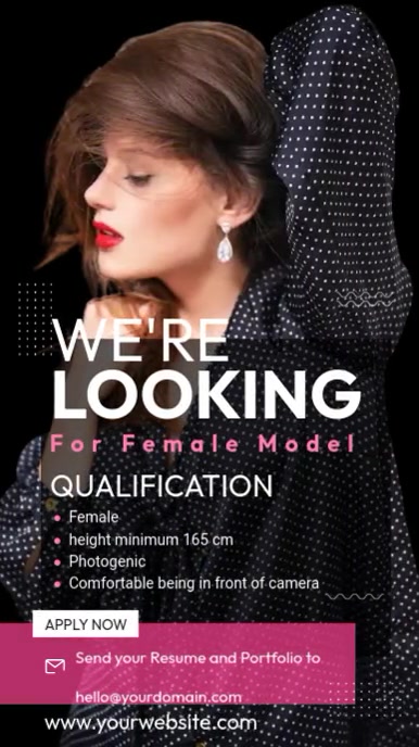 Model Needed Poster Copy of We're Looking Model Template | PosterMyWall