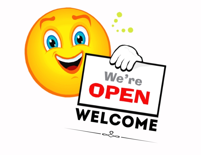 we're open, we are open Flyer (US Letter) template