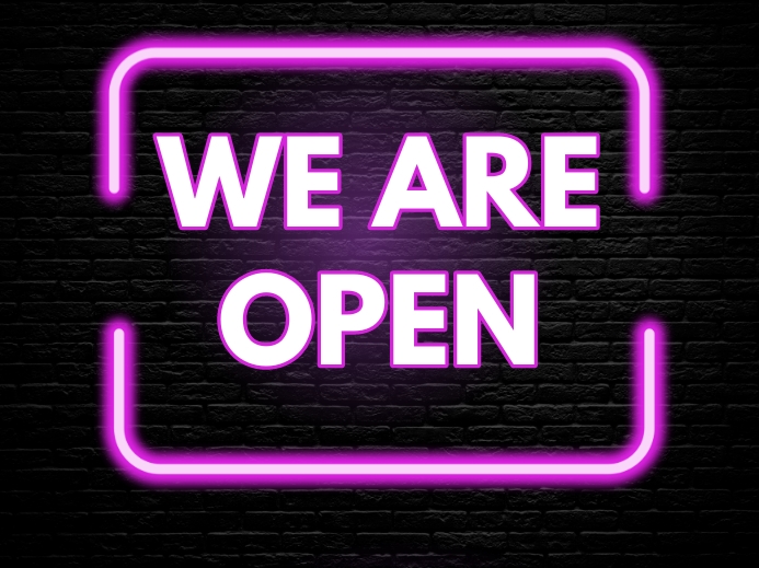 Were Open Tutorial We're Open Template | PosterMyWall