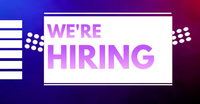 WE 'RE HIRING Facebook 活动封面 template