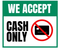 we accept cash Medium Rectangle template