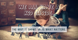 We all have an inner child. Facebook-Anzeige template