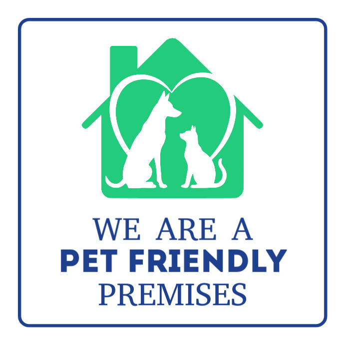 We are a pet friendly premises signage template pets allowed sign ...