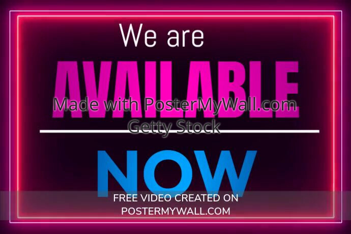 We Are Available Now Poster Template PosterMyWall we-are-available-now-poster-template-postermywall