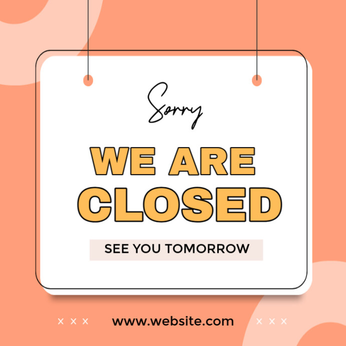We Are Close  Instagram Post template