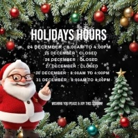 we are closed,we will be open Instagram Post template