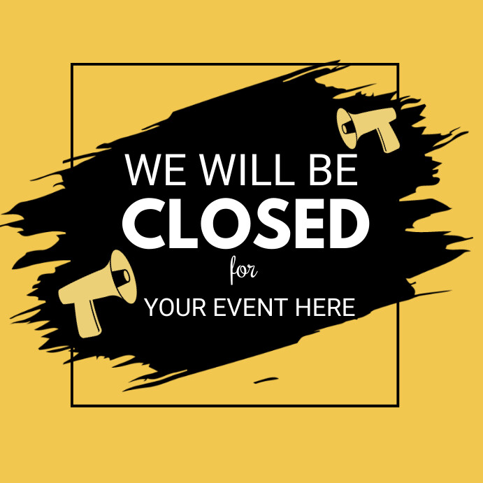 we are closed,coronavirus template