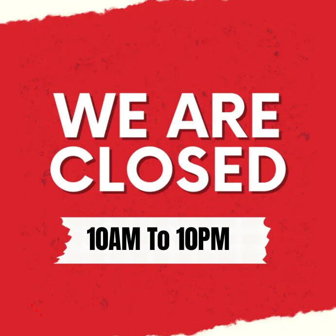 We are closed Template | PosterMyWall
