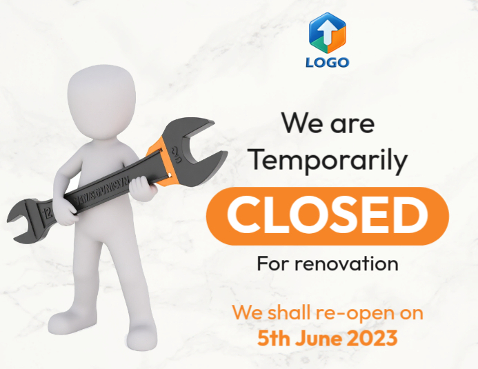 Copy of We are closed for renovation PosterMyWall