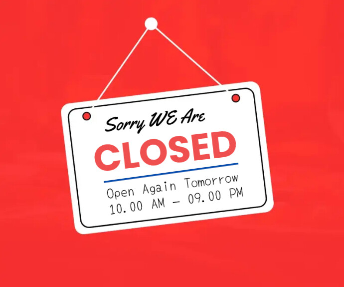 We are closed notes templates | PosterMyWall