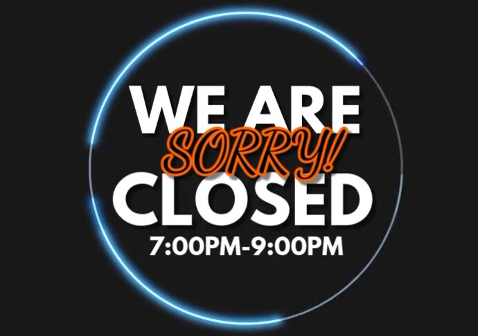 We Are Closed Postr A4 Template | PosterMyWall