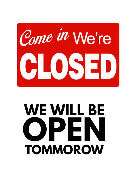 We are closed sign flyer free template PosterMyWall We are closed sign flyer free template PosterMyWall