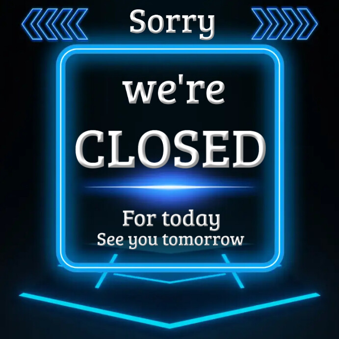 We are closed templates Instagram Post