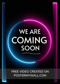 We are coming soon video template A6