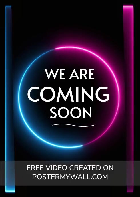 Coming Soon Message Videotutorial Copy of We are coming soon video template | PosterMyWall