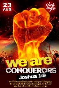 We Are Conquerors Poster Póster template