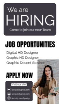 We are hire new staff Ikhadi Lebhizinisi template