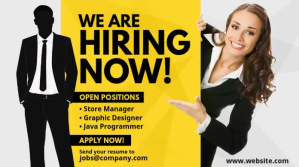 We Are Hiring Ad Twitter Post template