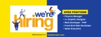 We are Hiring ad Фотография обложки профиля Facebook template
