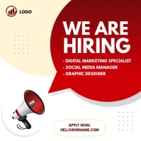 We are hiring ad Square (1:1) template