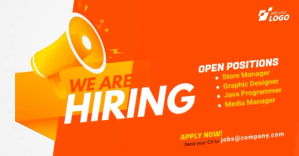 We are hiring ad Facebook Shared Image template