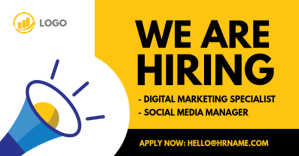 We are hiring ad Facebook Shared Image template