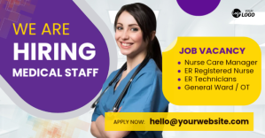 We Are Hiring Ad Изображение, которым поделились на Facebook template