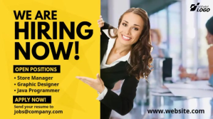 We Are Hiring Ad Message Twitter template