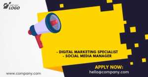 We are hiring ad Facebook Shared Image template
