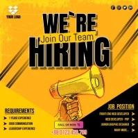 We are hiring ad Cuadrado (1:1) template