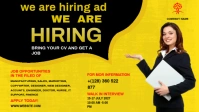 We Are Hiring Ad Facebook 封面视频 (16:9) template