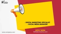 We are hiring ad Facebook Cover Video (16:9) template