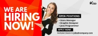 We Are Hiring Ad Facebook Cover Photo template