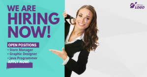 We Are Hiring Ad Facebook Shared Image template