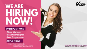 We Are Hiring Ad Pos Twitter template