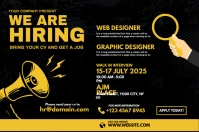 We are hiring ad Label template