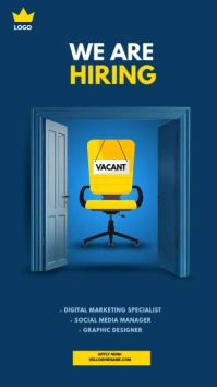 We are hiring ad Instagram Story template