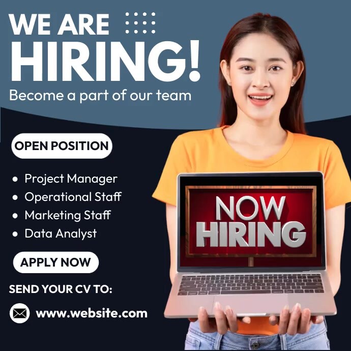 We Are Hiring Ads Template | PosterMyWall