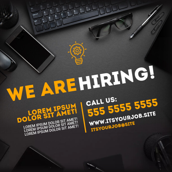 WE ARE HIRING BANNER Template | PosterMyWall
