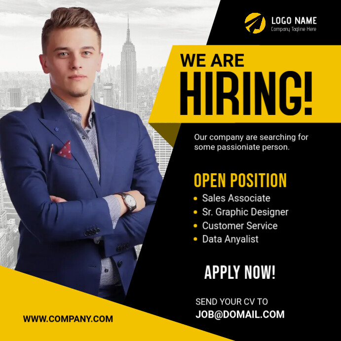 We Are Hiring Banner Post Template PosterMyWall We Are Hiring Banner Post Template PosterMyWall