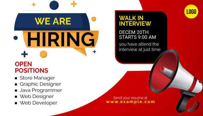 We are hiring Blog header Template | PosterMyWall