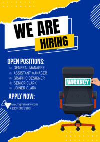 We are hiring A4 template