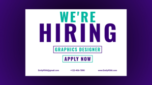 We Are Hiring Præsentation (16:9) template