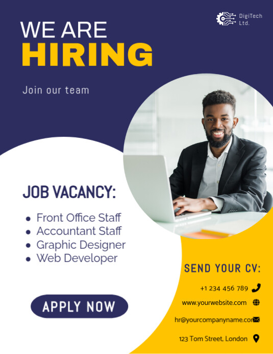 We are hiring design template | PosterMyWall